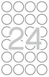 APLI Etikett, 40 mm kör, biztonsági, APLI, 240 etikett/csomag (LCA11271) - irodasziget