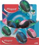 Maped Hegyező display, egylyukú, tartályos, MAPED "Clean", vegyes színek (IMA030111)