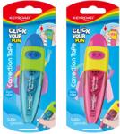 Keyroad Hibajavító roller, nyomógombos, 5 mm x 6 m, Keyroad, vegyes színek (54305) - irodasziget