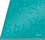 Leitz Beíró, A4, kockás, 80 lap, keményfedeles, LEITZ "Wow", jégkék (E46261051) - irodasziget