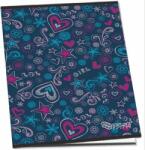 PULSE Füzet, tűzött, A5, vonalas, 52 lap, PULSE "Girls (PLS220240)