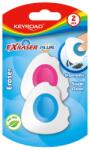 Keyroad Radír, PVC mentes 2 db/bliszter Keyroad Exraser Plus vegyes színek (38456)
