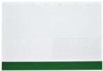 Realsystem Asztali könyöklő fehér lapokkal zöld műbőrcsíkkal 570 x 390 mm Realsystem 2026 (52014) - irodasziget