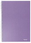 Esselte Spirálfüzet, A5, kockás, 80 lap, ESSELTE "Colour`Breeze", levendula (E628469)