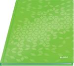 Leitz Beíró, A4, vonalas, 80 lap, keményfedeles, LEITZ "Wow", zöld (E46251054)