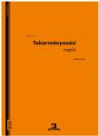 Pátria Nyomtatvány Takarmányozási napló 50x2 lapos tömb 295x410 mm (D.MG.3-10/V)
