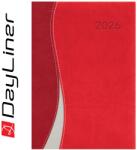 Dayliner Határidőnapló Dubai A5 napi, fehér lapokkal piros-piros Dayliner 2026 (57800) - irodasziget
