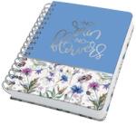 Sigel Spirálfüzet, 168x215 mm, pontrácsos, 120 lap, keményfedeles, SIGEL "Jolie", Misty Meadows (SIJN619)