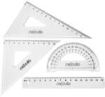 Nebulo Vonalzókészlet, 15 cm egyenes vonalzó, szögmérő, 45° 13 cm és 60° 18 cm háromszög vonalzó, 4 db/bliszter Educa (53867)