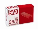 SAX Tűzőkapocs, 26/6, cink, SAX (ISAK266) - irodasziget