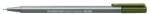 STAEDTLER Tűfilc, 0, 3 mm, STAEDTLER "Triplus 334", olivazöld (TS33457) - irodasziget