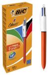 BIC Golyóstoll, 0, 3 mm, nyomógombos, négyszínű, BIC "4 Colours Fine (BC982867) - irodasziget