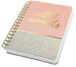 Sigel Spirálfüzet, 168x215 mm, pontrácsos, 120 lap, keményfedeles, SIGEL "Jolie", Sweet Dots (SIJN601)