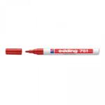 edding Lakkmarker 1-2mm, kerek Edding 751 piros (7580097002) - irodasziget