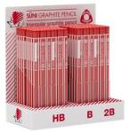 ICO Grafitceruza display, HB, B, 2B, háromszögletű, ICO "Süni (TICGDS)