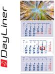 Dayliner Speditőr naptár 3 tömb, 3 hónap Maxi Club 350 × 820 mm, fehér lapokkal Erdő Dayliner 2026 (58216)