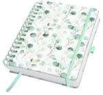 Sigel Spirálfüzet, 168x215 mm, sima, 120 lap, keményfedeles, SIGEL "Jolie Eucalyptus Day (SIJN656)