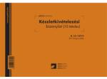 Pátria Nyomtatvány Készletkivételezési bizonylat 10 tételes 25x4 lapos tömb 245x170 mm (B.12-137/V)