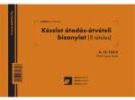 Pátria Nyomtatvány Készlet átadási-átvételi bizonylat 8 tételes 25x4 lapos tömb A/5 fekvő (B.12-122/V)