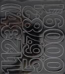  Öntapadós matrica, 5 cm-es, számlap, fekete (LUIN143) - irodasziget