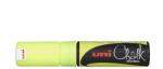 uni Krétamarker folyékony 8mm, Uni-Posca PWE-8K fluor sárga (62870) - irodasziget
