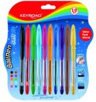 Keyroad Golyóstoll 0, 7 mm 10 db/bliszter Keyroad vegyes színek (38368) - irodasziget