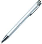  Golyóstoll nyomógombos fém ezüst test, Channel, írásszín kék (60056)