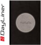 Dayliner Határidőnapló Central A5 napi, fehér lapokkal fekete - szürke Dayliner 2026 (57723) - irodasziget