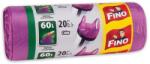 FINO Szemeteszsák köthető füles 60 literes 20 db/tekercs lila Fino (47631) - irodasziget