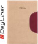 Dayliner Határidőnapló Memphis B5 heti, fehér lapokkal bézs-padlizsán Dayliner 2026 (57827) - irodasziget