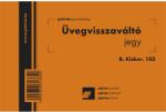 Pátria Nyomtatvány Üvegvisszaváltó jegy 100 lapos tömb 105x70 mm (B.KISKER.103)