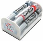 Pentel Táblamarker készlet, 6 mm, kúpos hegy, PENTEL "Maxiflo", 4 különböző szín (PENMWL5M4N) - irodasziget