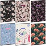 Ars Una Füzet iskolai A4, 40lap, kockás Ars Una FLOWERY-MIX (5424) 24 10db/csomag (55578)