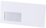 Bluering Boríték LA4 enyvezett bélésnyomott bal ablakos 35x90mm A20B20 Bluering® fehér (BORLA4ENYV3590B) - irodasziget
