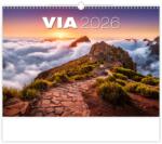 Dayliner Falinaptár képes 450 × 315 mm, fehér lapokkal Via Dayliner 2026 (58134)