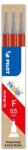Pilot Rollertoll betét, 0, 25 mm, tűhegyű, törölhető, PILOT "Frixion Point", piros (PFRBP3)