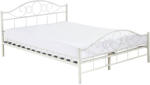 Timeless Tools Mimi fém ágykeret ajándék ágyráccsal több méretben és színben-Fehér 140x200cm (HOP1000898-2)
