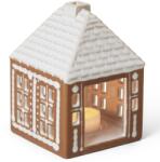 Kähler Gyertyatartó tea gyertyához GINGERBREAD LIGHTHOUSE 12 cm, barna, agyagedény, Kähler (KAH693524)