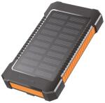 LogiLink Napelemes akkumulátor 6000 mAh, vaku, 2x USB-A, 1x USB-C, fekete-narancs (PA0321)