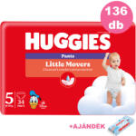 Huggies Little Movers Pants 5 12-17 kg 136 db