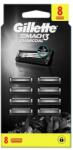 Gillette Tartalék borotvafej Mach3 Charcoal 8 db