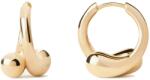 PDPAOLA Modern aranyozott fülbevaló Loop Hoops Essentials AR01-C85-U