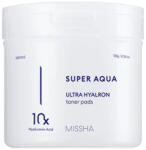 Missha Hidratáló tonizáló tamponok Super Aqua Ultra Hyalron (Toner Pads) 90 db