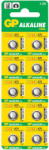 GP Batteries Baterie GP Batteries, butoni (AG13/LR44) 1.5V alcalina, blister 10 buc. "GPA76F-2C10" "GPPBAA76F012" - 306305 (include TV 0.1lei) (GPPBAA76F012) Baterie reincarcabila