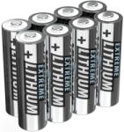 ANSMANN Extreme Lithium Mignon AA, battery (silver, 8 pieces) (1512-0012) Baterie reincarcabila
