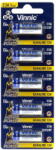 Vinnic Baterii A23 alkaline 12 volti blister de 5 buc, pentru Telecomenzi, Alarme casa, autoturisme sau alte dispozitive (L1028) Baterie reincarcabila