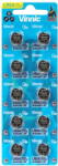 Vinnic Alkaline battery Vinnic G10 / AG10 / 189 / LR1130 / LR54 10 pcs (L1131F) Baterie reincarcabila