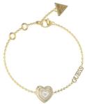 Guess Gyönyörű aranyozott karkötő cirkónium kövekkel Amami JUBB04027JWYGWHS 19 cm