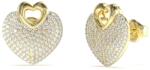 Guess Csillogó szív fülbevaló Crazy In Love JUBE05213JWYGT/U