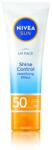 Nivea Mattító fényvédő arckrém SPF 50 (Mattifying Effect Shine Control) 50 ml